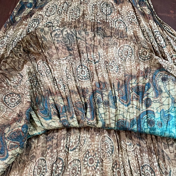 CHICOS Silk Boho Crinkle Skirt - Picture 10 of 12